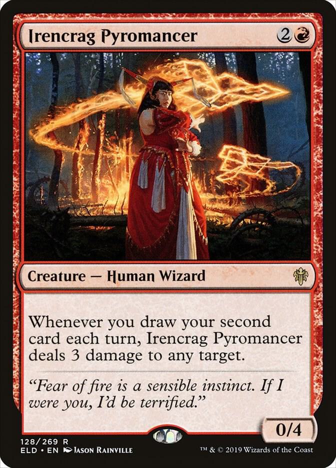 Irencrag Pyromancer 128 card from Throne of Eldraine