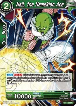 Nail, the Namekian Ace (Shatterfoil) BT4-053 card from Draft Box 04 - Dragon Brawl