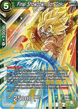 Final Showdown Son Goku (Shatterfoil) TB3-035 card from Draft Box 04 - Dragon Brawl