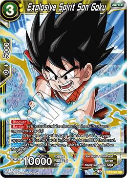 Explosive Spirit Son Goku (Shatterfoil) BT3-088 card from Draft Box 04 - Dragon Brawl