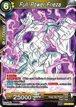 Full-Power Frieza (Shatterfoil) BT1-087 card from Draft Box 04 - Dragon Brawl