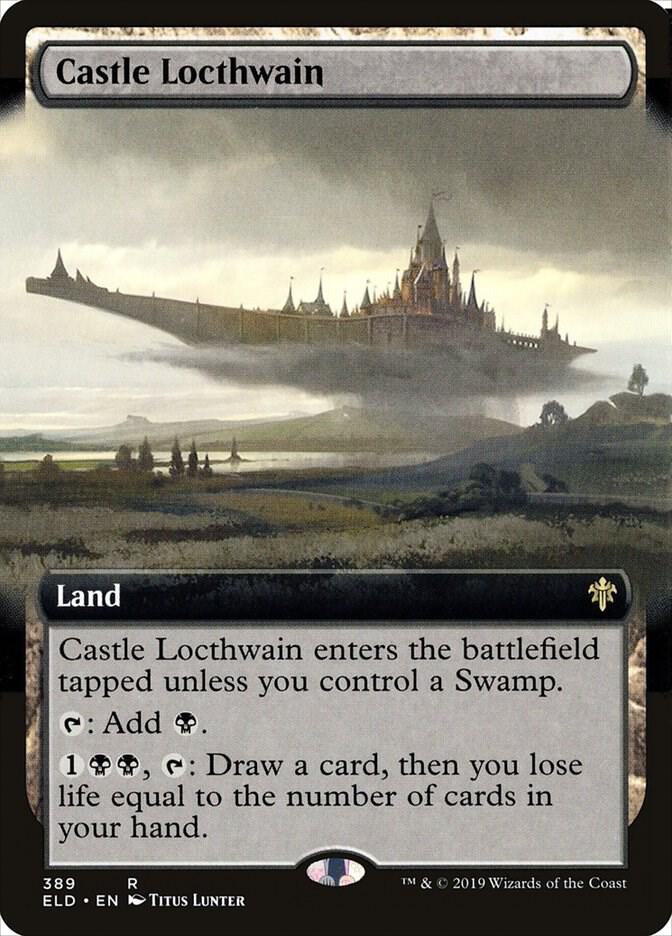 Castle Locthwain (Extended Art) 389 card from Throne of Eldraine