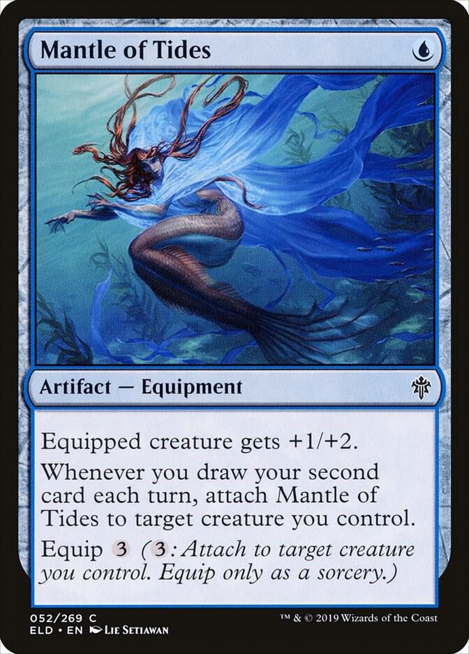 Mantle of Tides 52 card from Throne of Eldraine