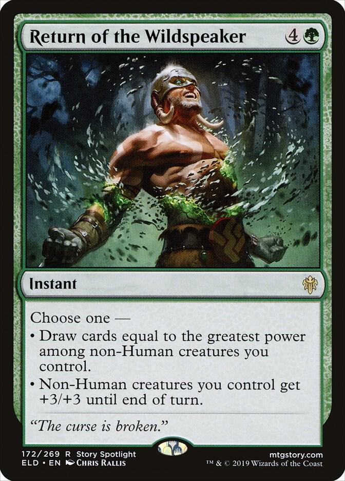 Return of the Wildspeaker 172 card from Throne of Eldraine