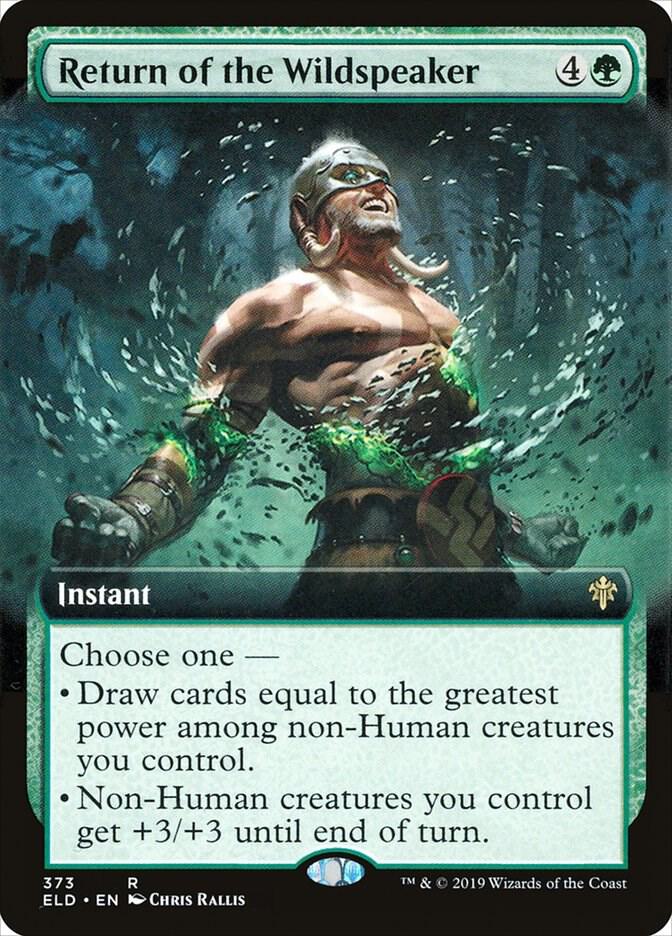 Return of the Wildspeaker (Extended Art) 373 card from Throne of Eldraine
