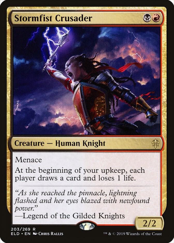 Stormfist Crusader 203 card from Throne of Eldraine