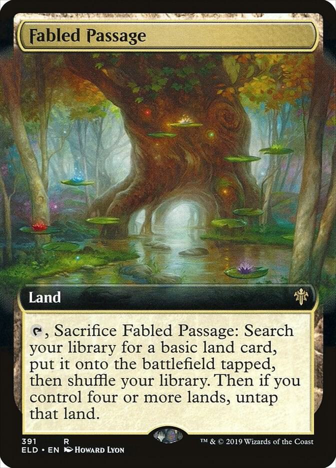 Fabled Passage (Extended Art) 391 card from Throne of Eldraine