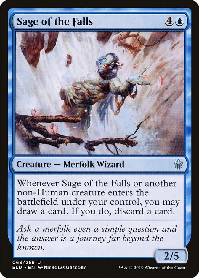 Sage of the Falls 63 card from Throne of Eldraine