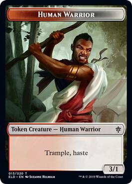 Human Warrior Token 13 card from Throne of Eldraine