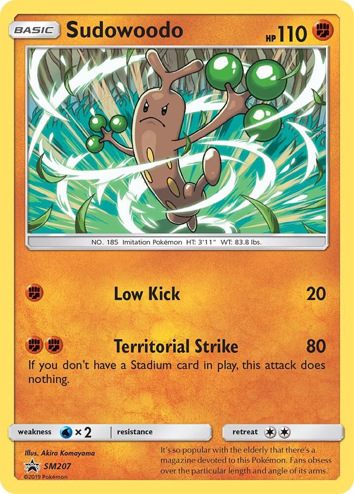 Sudowoodo SM207 card from SM Promos