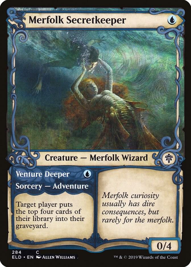 Merfolk Secretkeeper (Showcase) 284 card from Throne of Eldraine