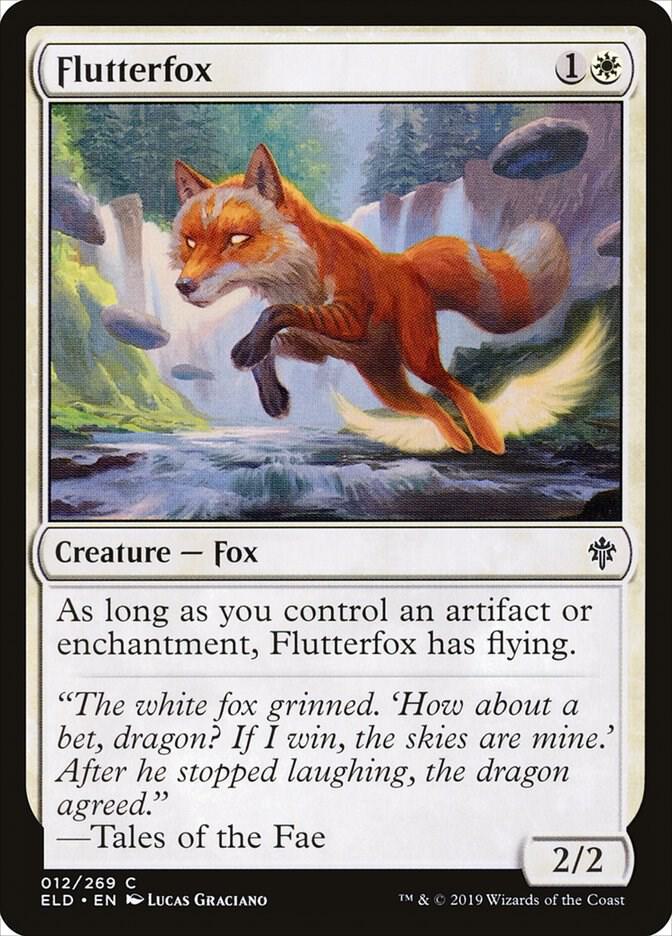 Flutterfox 12 card from Throne of Eldraine