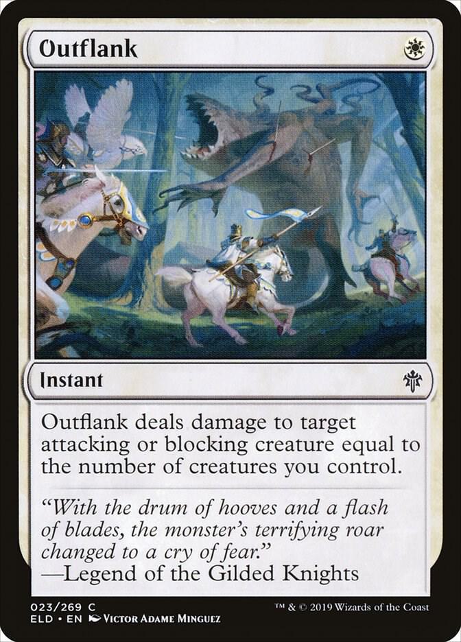 Outflank 23 card from Throne of Eldraine