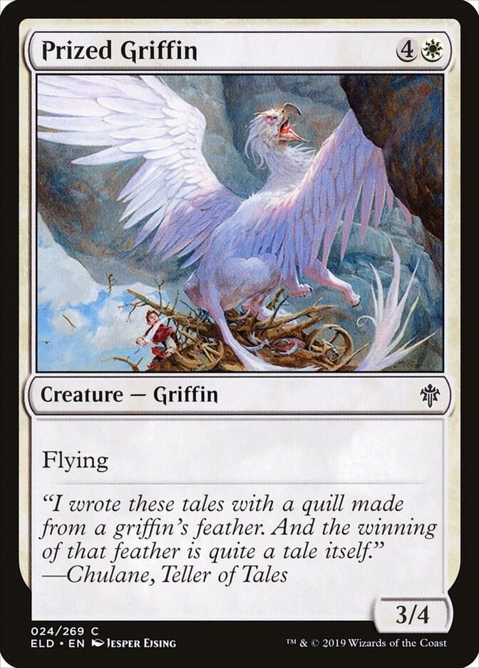 Prized Griffin 24 card from Throne of Eldraine