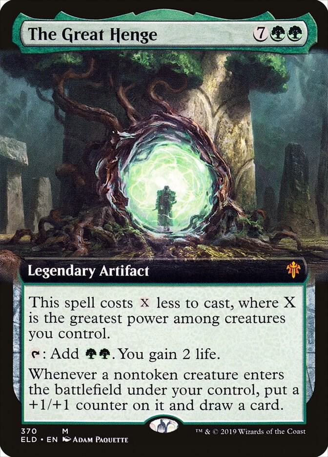 The Great Henge (Extended Art) 370 card from Throne of Eldraine
