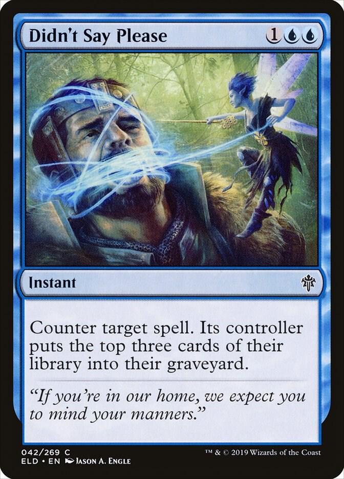 Didn't Say Please 42 card from Throne of Eldraine