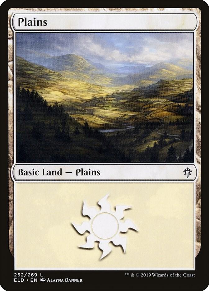Plains 252 card from Throne of Eldraine