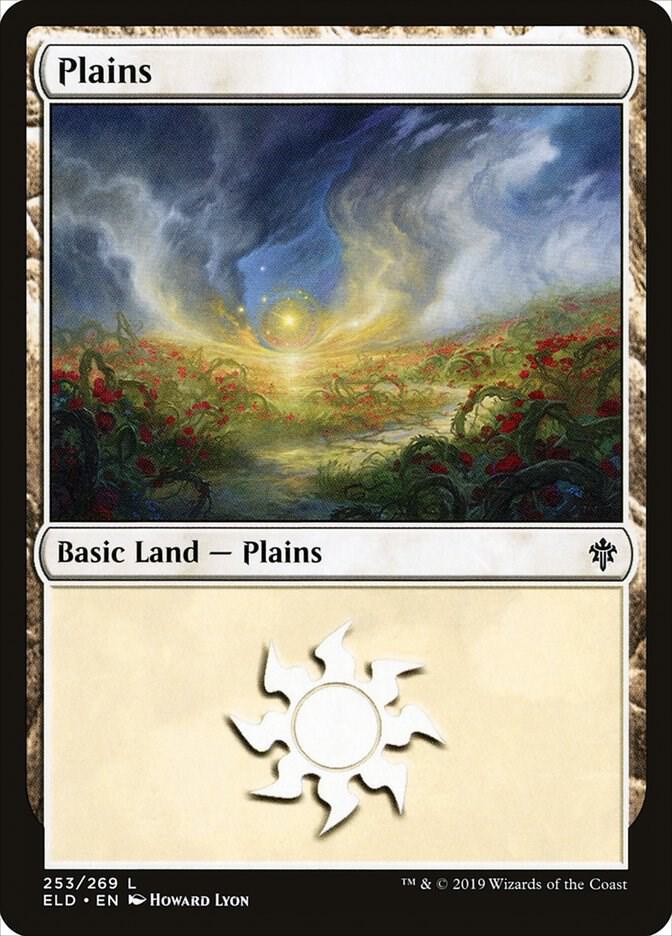 Plains 253 card from Throne of Eldraine