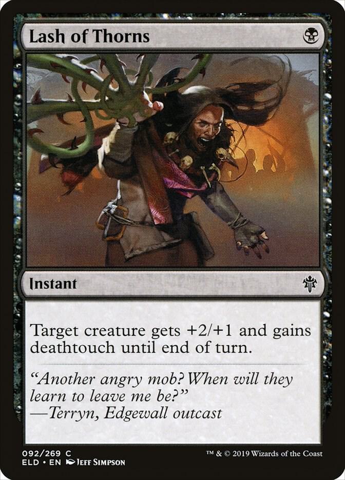Lash of Thorns 92 card from Throne of Eldraine