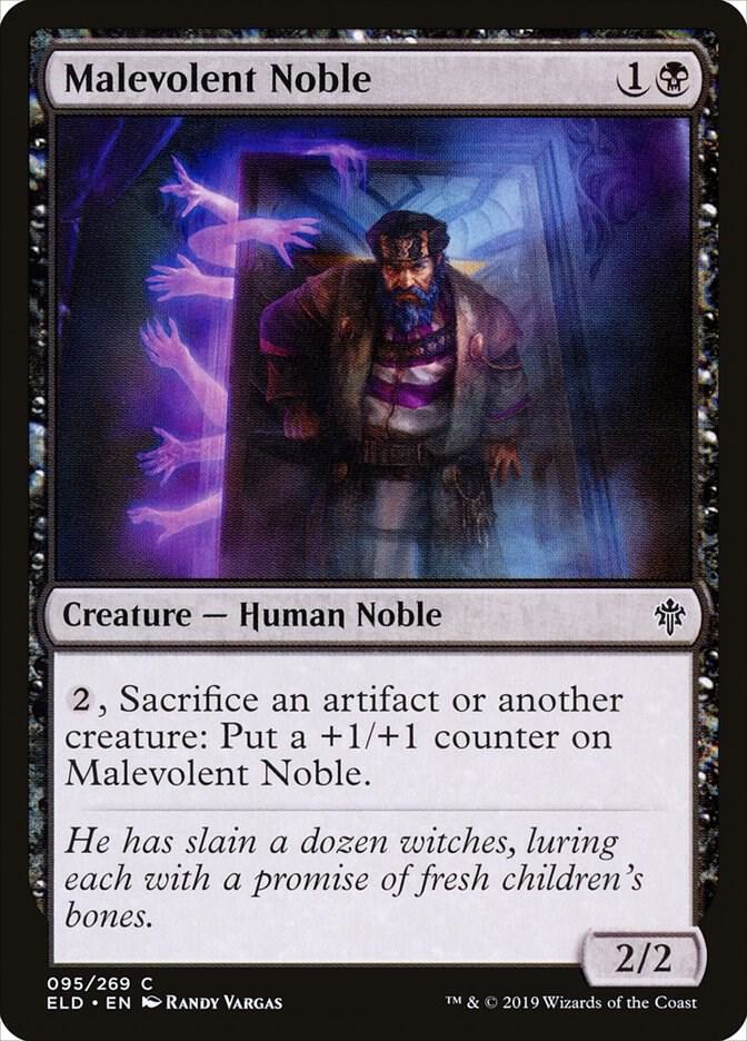 Malevolent Noble 95 card from Throne of Eldraine