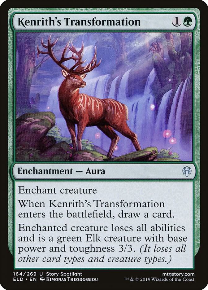 Kenrith's Transformation 164 card from Throne of Eldraine