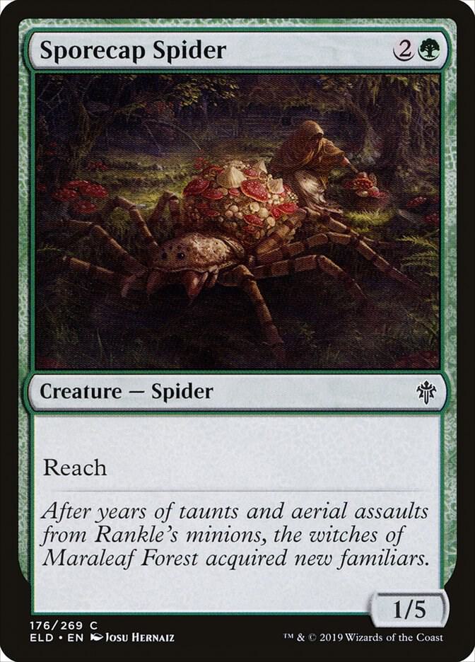 Sporecap Spider 176 card from Throne of Eldraine