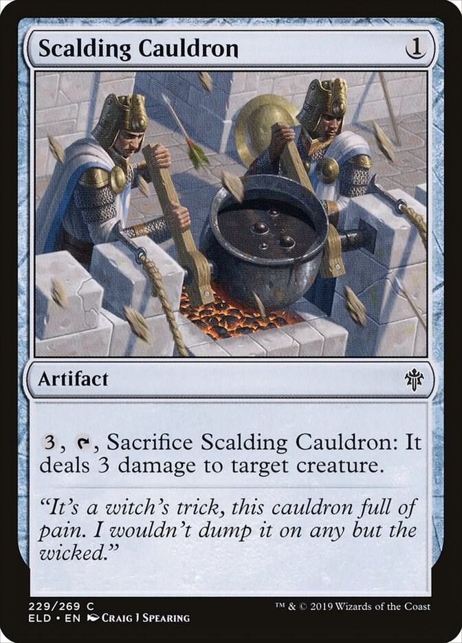 Scalding Cauldron 229 card from Throne of Eldraine