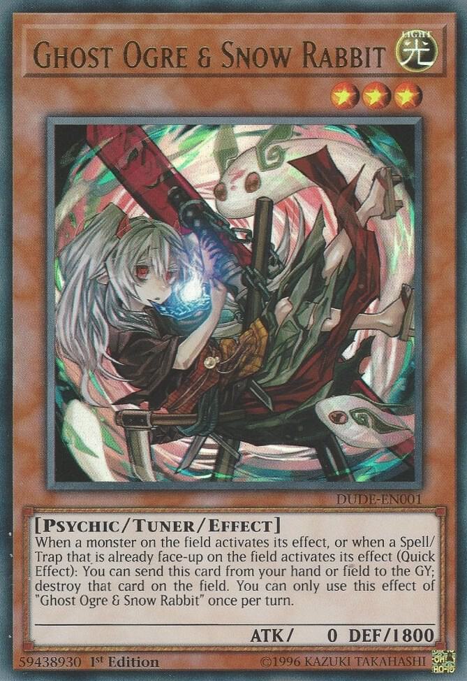 Ghost Ogre & Snow Rabbit DUDE-EN001 card from Duel Devastator
