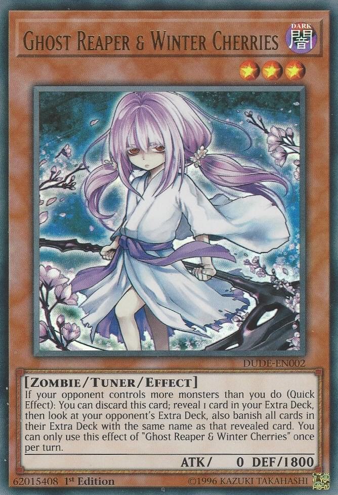 Ghost Reaper & Winter Cherries DUDE-EN002 card from Duel Devastator
