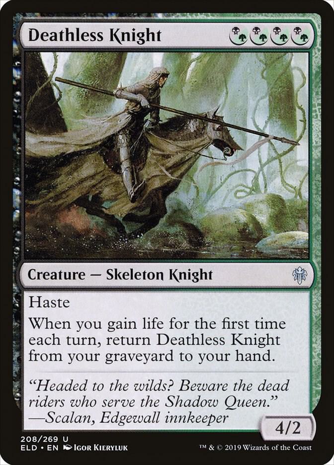 Deathless Knight 208 card from Throne of Eldraine