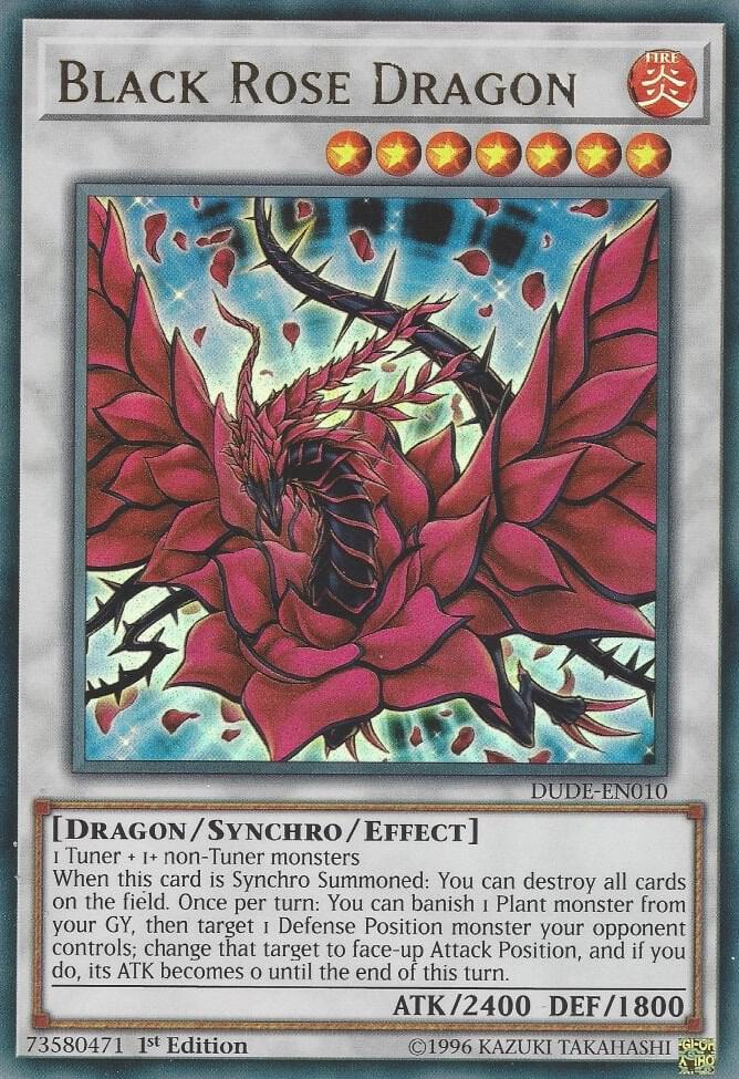 Black Rose Dragon DUDE-EN010 card from Duel Devastator