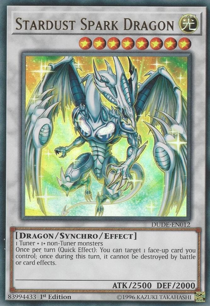 Stardust Spark Dragon DUDE-EN012 card from Duel Devastator