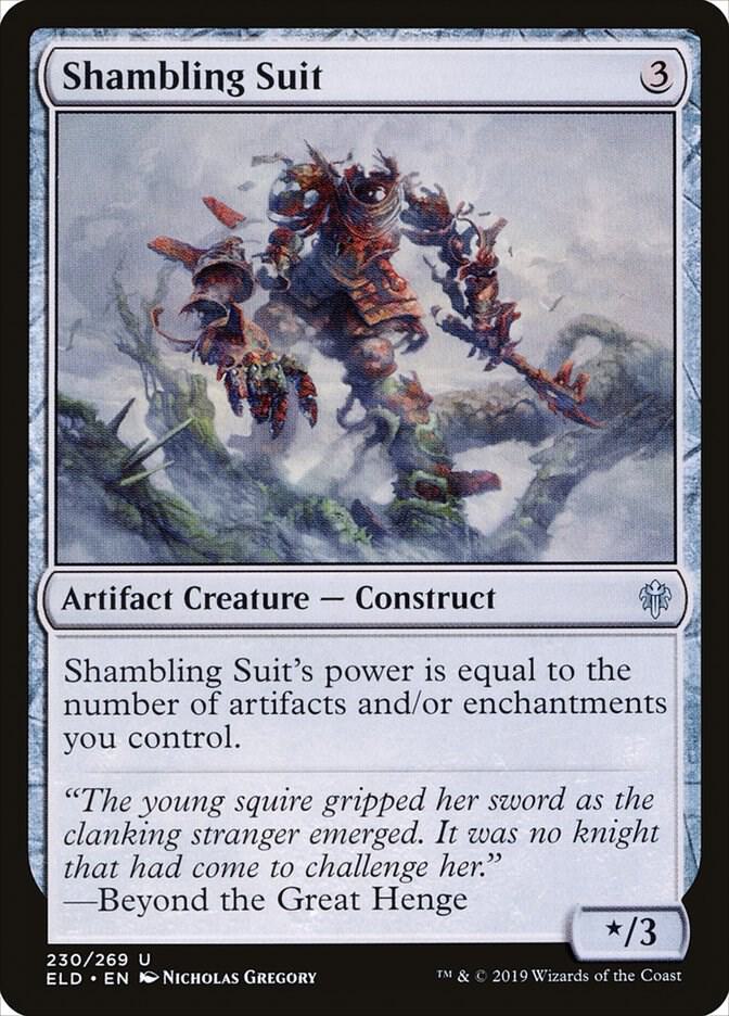 Shambling Suit 230 card from Throne of Eldraine