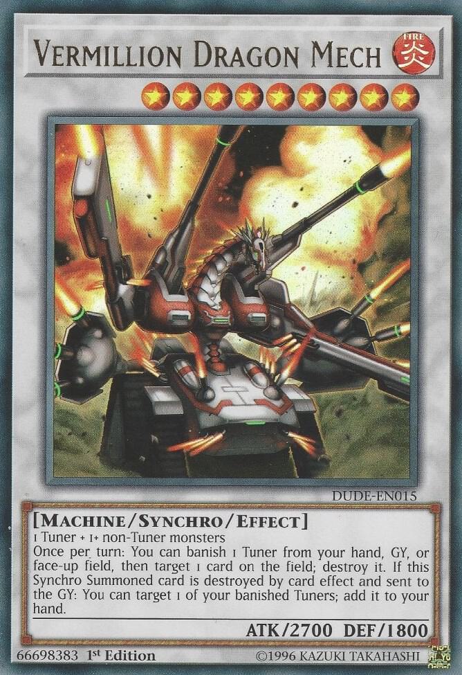 Vermillion Dragon Mech DUDE-EN015 card from Duel Devastator
