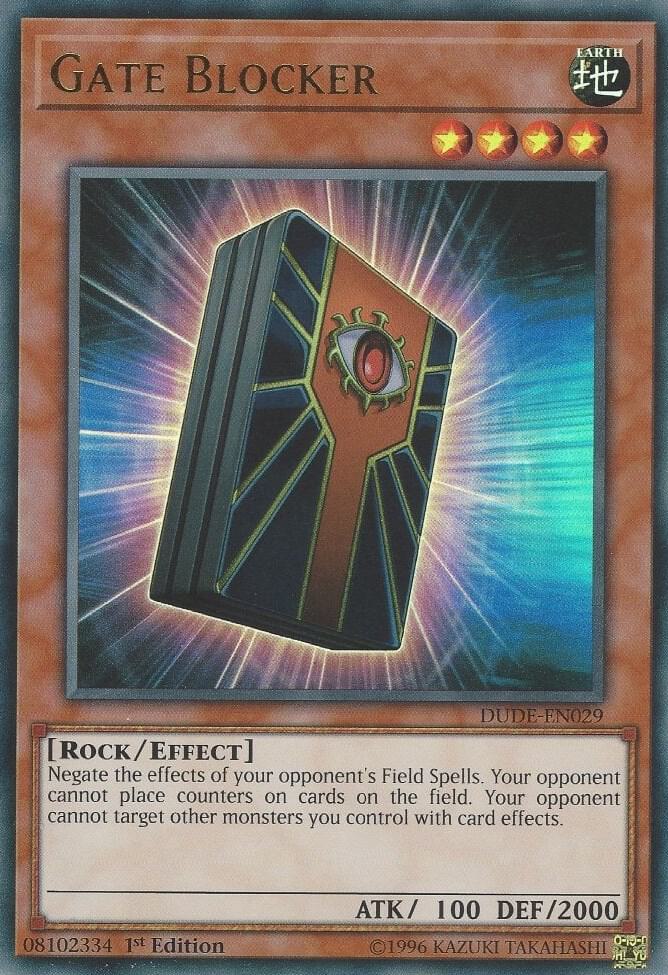 Gate Blocker DUDE-EN029 card from Duel Devastator