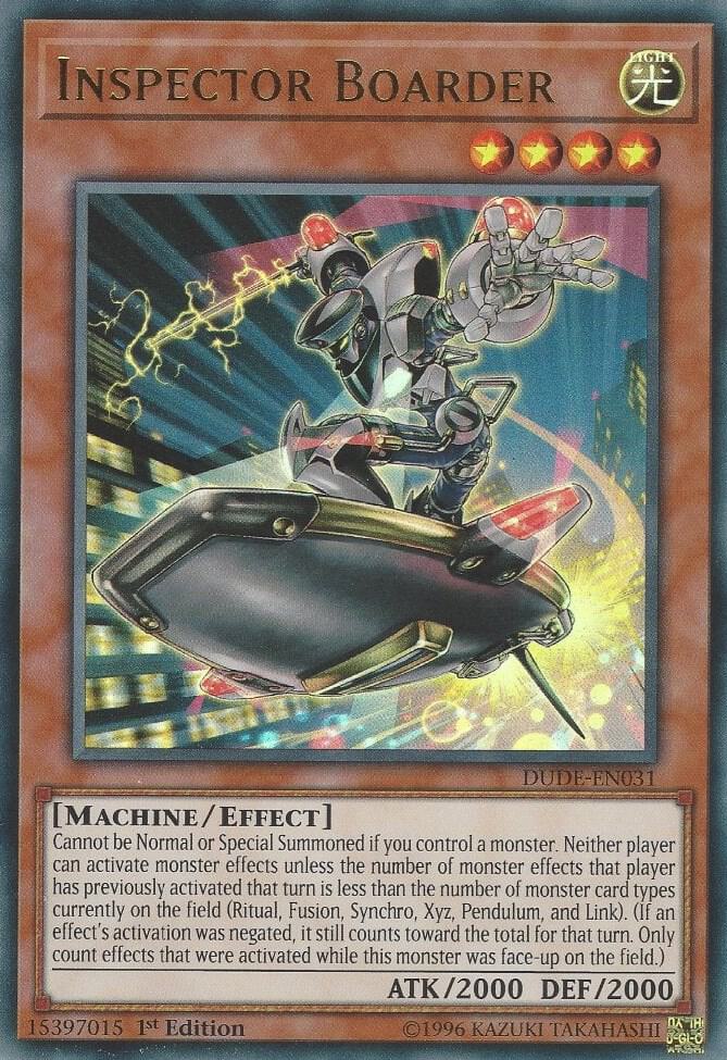 Inspector Boarder DUDE-EN031 card from Duel Devastator