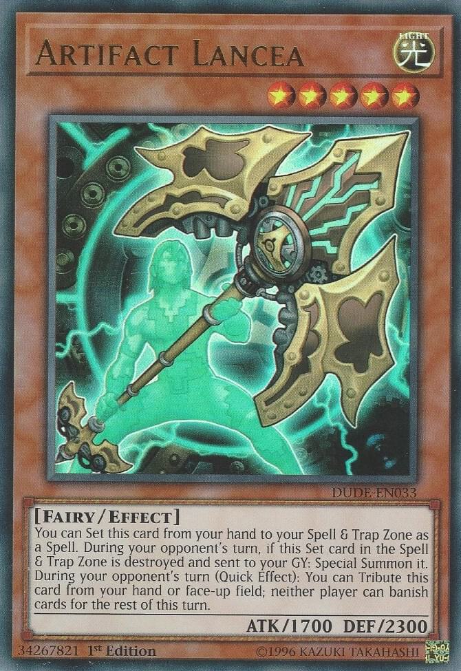 Artifact Lancea DUDE-EN033 card from Duel Devastator