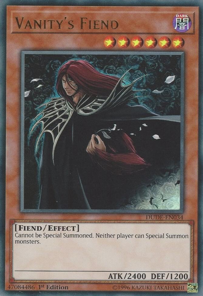 Vanity's Fiend DUDE-EN034 card from Duel Devastator