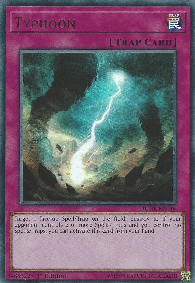 Typhoon DUDE-EN046 card from Duel Devastator