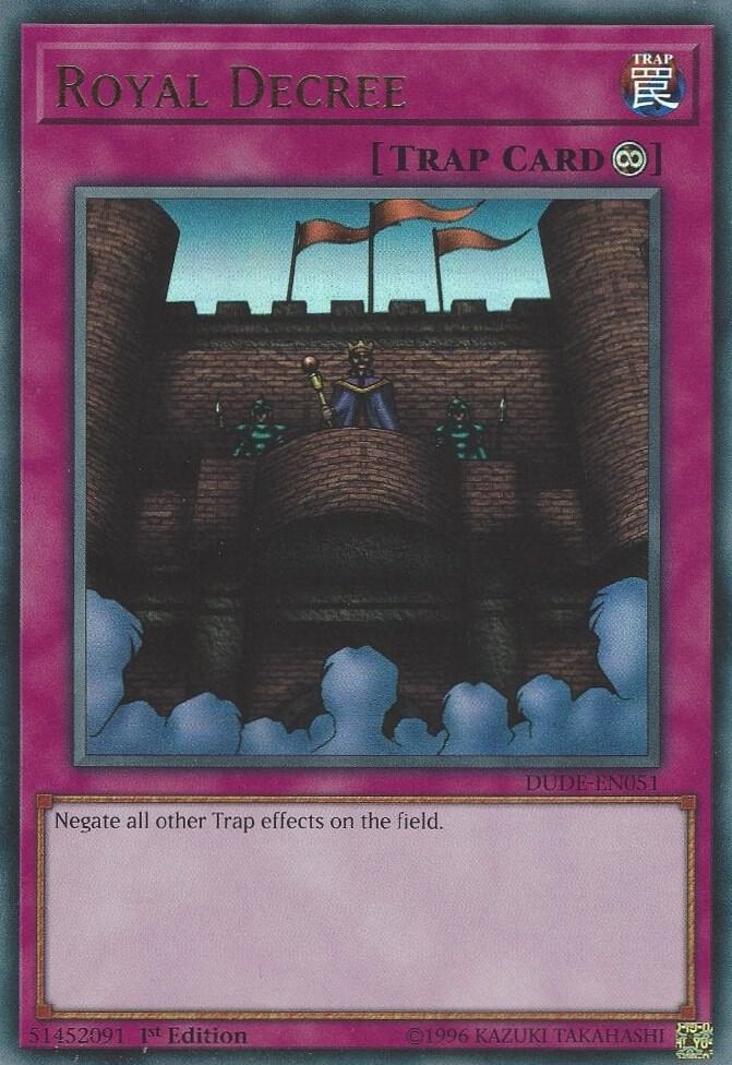 Royal Decree DUDE-EN051 card from Duel Devastator