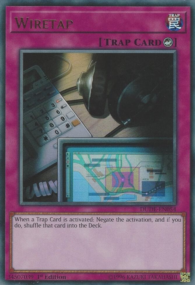 Wiretap DUDE-EN054 card from Duel Devastator