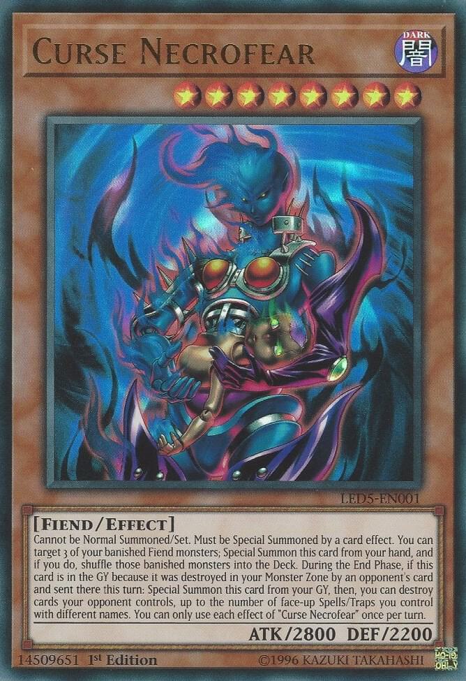 Curse Necrofear LED5-EN001 card from Legendary Duelists: Immortal Destiny