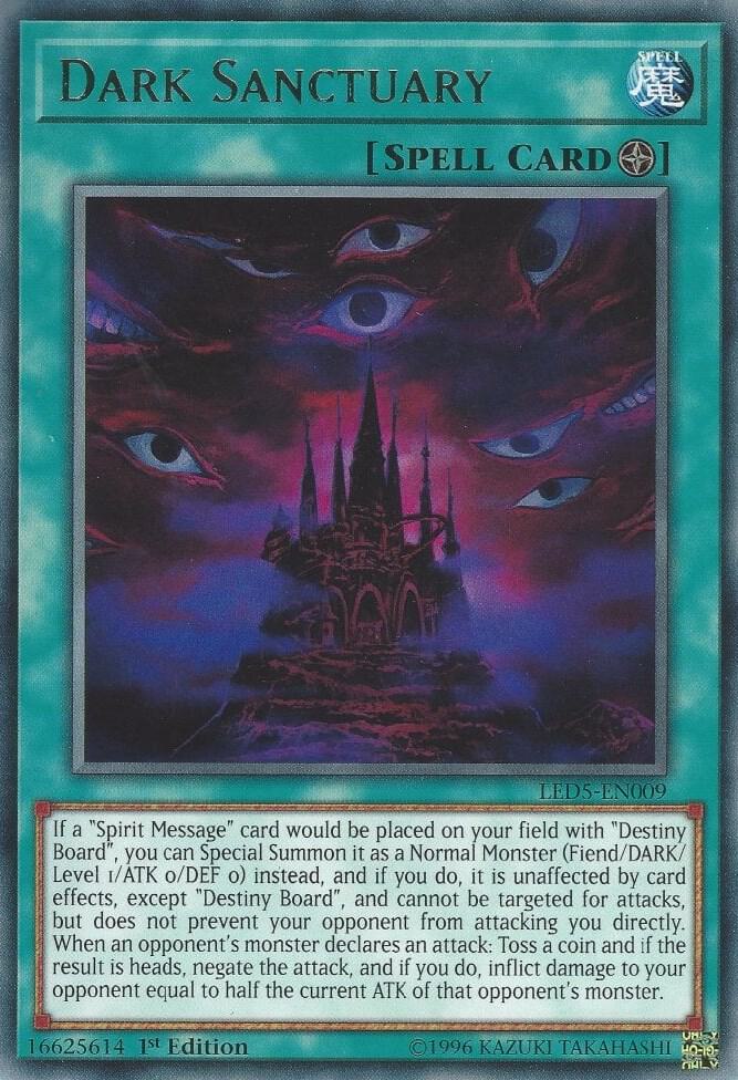 Dark Sanctuary LED5-EN009 card from Legendary Duelists: Immortal Destiny