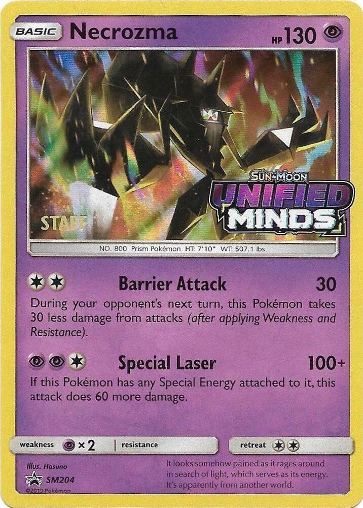 Necrozma (Prerelease) [Staff] SM204 card from SM Promos