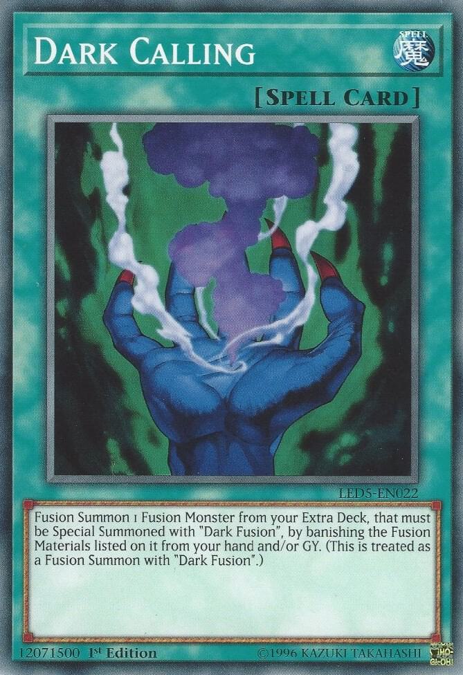 Dark Calling LED5-EN022 card from Legendary Duelists: Immortal Destiny
