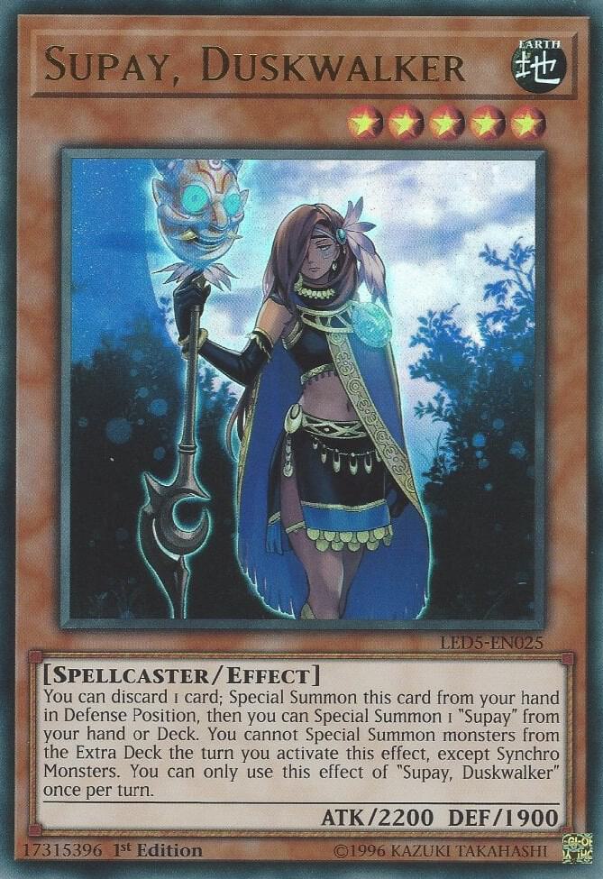 Supay, Duskwalker LED5-EN025 card from Legendary Duelists: Immortal Destiny