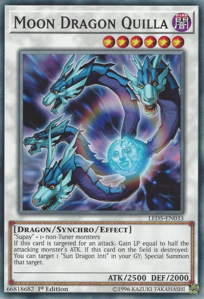 Moon Dragon Quilla LED5-EN033 card from Legendary Duelists: Immortal Destiny