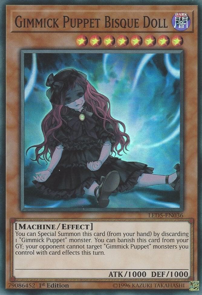 Gimmick Puppet Bisque Doll LED5-EN036 card from Legendary Duelists: Immortal Destiny