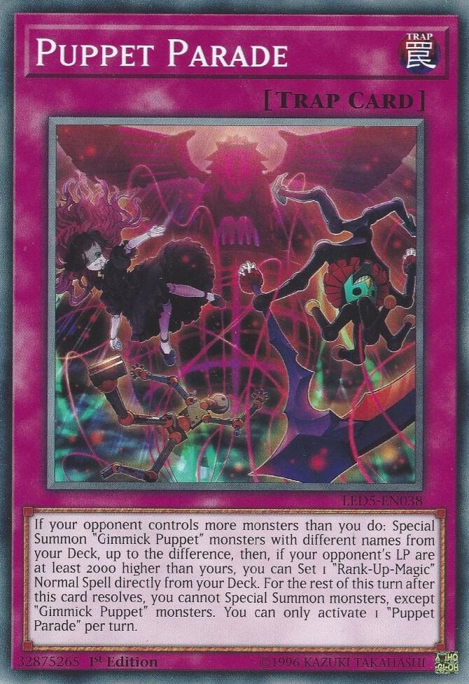 Puppet Parade LED5-EN038 card from Legendary Duelists: Immortal Destiny
