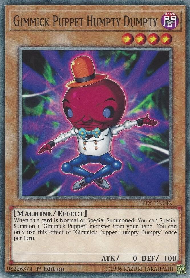 Gimmick Puppet Humpty Dumpty LED5-EN042 card from Legendary Duelists: Immortal Destiny